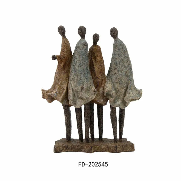 Decorative Figure DKD Home Decor African Woman Resin Multicolour (33,5 x 14,5 x 41 cm) - Декорация и Осветление<<<Дом