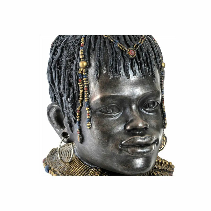 Decorative Figure DKD Home Decor Black Beige Colonial African Woman African Man 26 x 20 x 42 cm (2 Units) - Декорация и