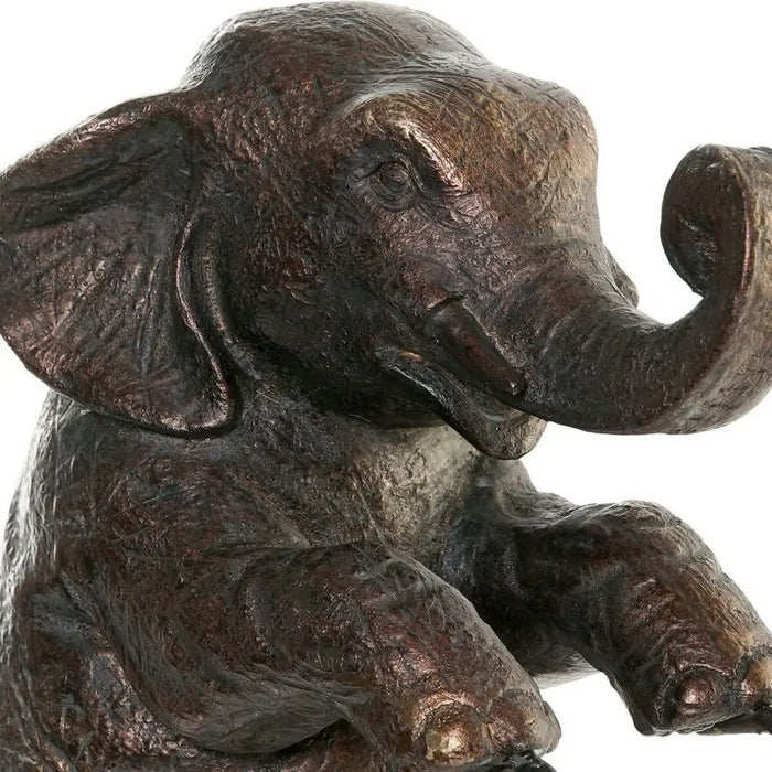Decorative Figure DKD Home Decor Black Elephant Modern 30 x 12 x 37 cm - Декорация и Осветление<<<Дом