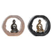 Decorative Figure DKD Home Decor Black Golden Buddha Oriental 20,8 x 6 x 18,5 cm (2 Units) - Декорация и