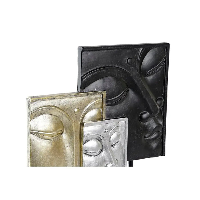 Decorative Figure DKD Home Decor Black Golden Buddha Oriental 22,5 x 8 x 30,7 cm (2 Units) - Декорация и