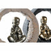 Decorative Figure DKD Home Decor Black Golden Monk Oriental 20,8 x 6,5 x 18,5 cm (2 Units) - Декорация и