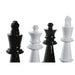 Decorative Figure DKD Home Decor Black White Resin Chess Pieces Modern (11 x 11 x 27,5 cm) (4 Units) - Декорация и