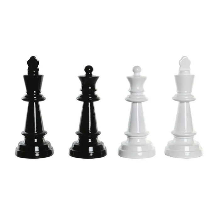 Decorative Figure DKD Home Decor Black White Resin Chess Pieces Modern (11 x 11 x 27,5 cm) (4 Units) - Декорация и