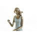 Decorative Figure DKD Home Decor Blue Golden Lady 13 x 8,5 x 17,5 cm - Декорация и Осветление<<<Дом