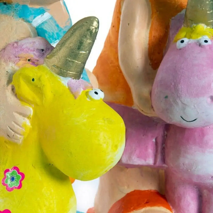 Decorative Figure DKD Home Decor Blue Pink Kids Unicorn Mediterranean 23 x 19 x 40 cm (2 Units) - Декорация и