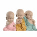 Decorative Figure DKD Home Decor Blue Pink Yellow Resin Monk (8 x 5,5 x 12,7 cm) (3 Units) - Декорация и