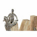 Decorative Figure DKD Home Decor Brown Aluminium Mango wood (55 x 7,5 x 21 cm) - Декорация и Осветление<<<Дом