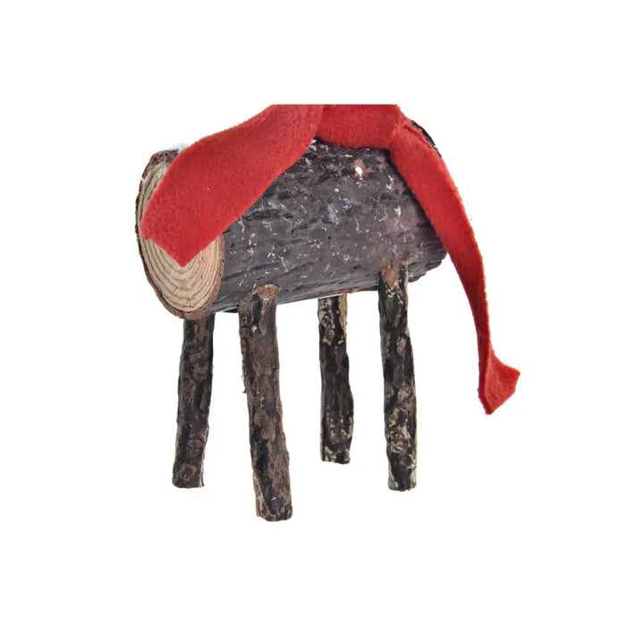 Decorative Figure DKD Home Decor Christmas Glitter Reindeer Birch (10 x 9 x 23 cm) (2 Units) - Декорация и