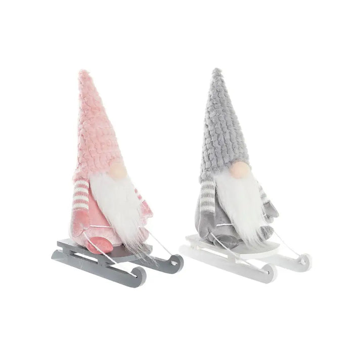 Decorative Figure DKD Home Decor Christmas Gnome Polyester (15 x 25 x 35 cm) (2 Units) - Декорация и Осветление<<<Дом