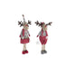 Decorative Figure DKD Home Decor Christmas Reindeer Polyester (20 x 10 x 58 cm) (2 Units) - Декорация и