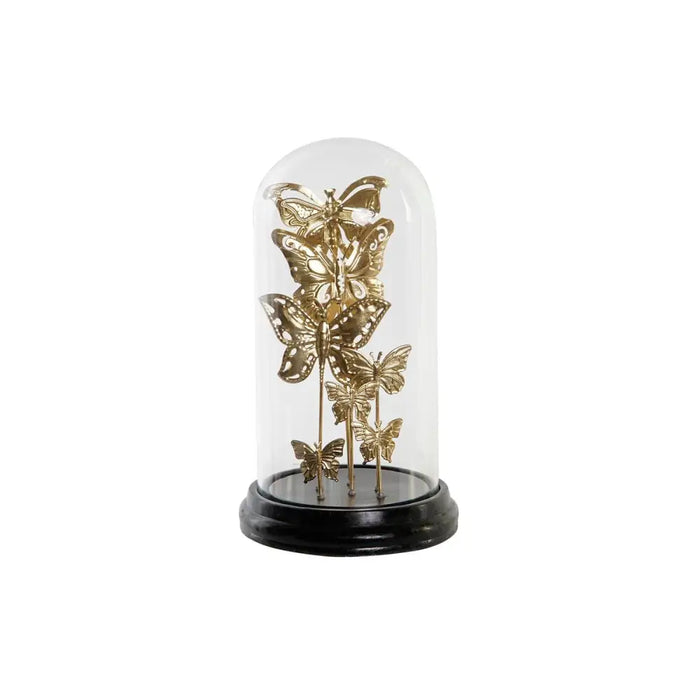 Decorative Figure DKD Home Decor Crystal Black Golden Metal Butterflies (18,5 x 18,5 x 32,5 cm) - Декорация и