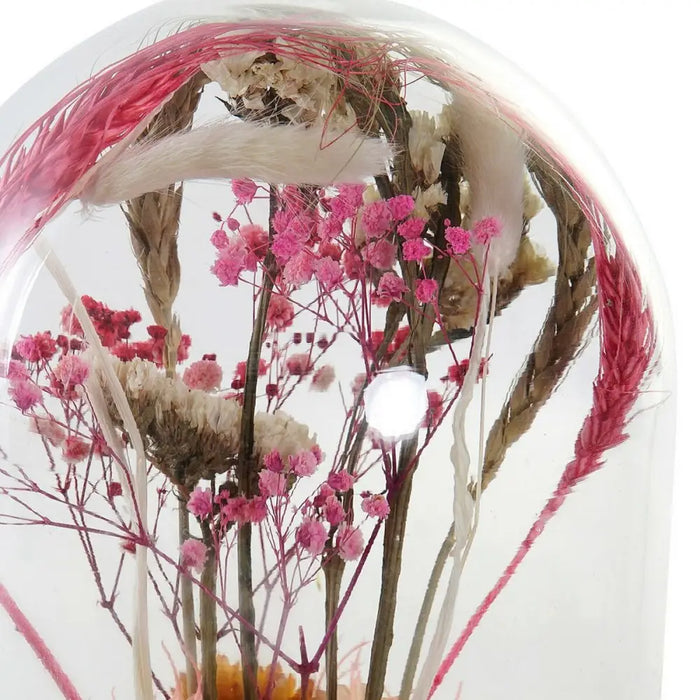 Decorative Figure DKD Home Decor Crystal Flowers MDF Wood (17 x 17 x 26 cm) - Декорация и Осветление<<<Дом