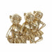 Decorative Figure DKD Home Decor FZ-91957 Golden Colonial Monkey Monkeys 23 x 9,5 x 24 cm - Декорация и