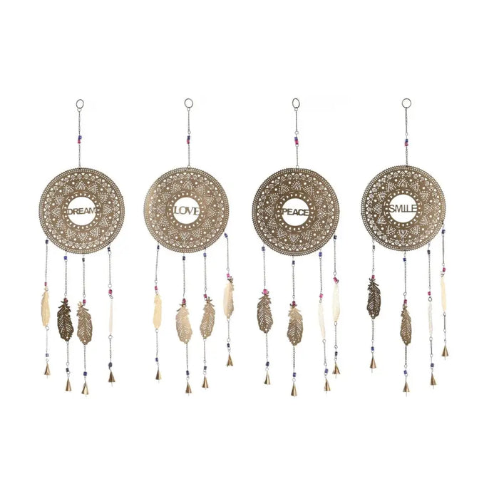 Decorative Figure DKD Home Decor Golden Feathers 25 x 1 x 77 cm - Декорация и Осветление<<<Дом Градина<<<BigBuy&&&Други