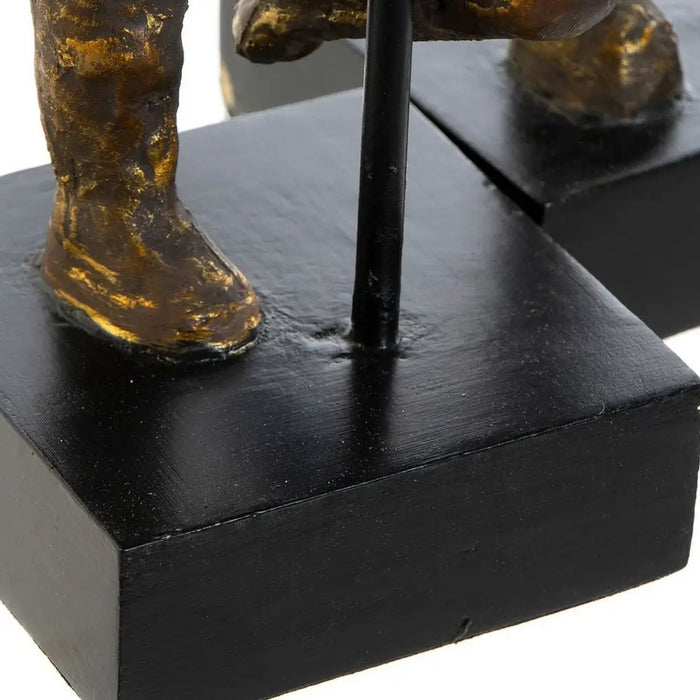 Decorative Figure DKD Home Decor Golden Modern Ballet Dancer 20 x 10 x 31 cm (2 Units) - Декорация и Осветление<<<Дом