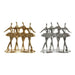 Decorative Figure DKD Home Decor Golden Silver Ballet Dancer 33,5 x 14,5 x 32 cm (2 Units) - Декорация и