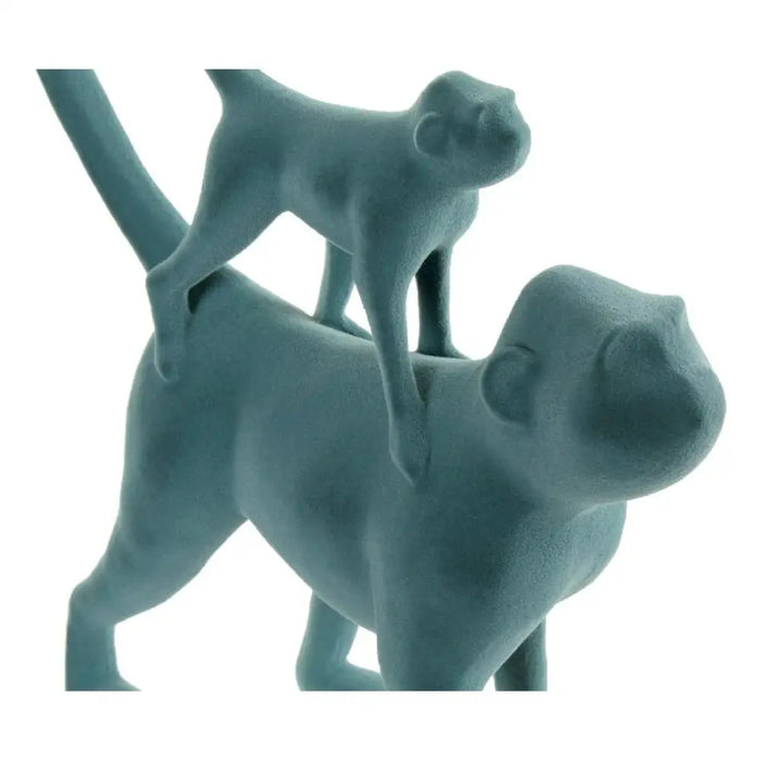 Decorative Figure DKD Home Decor Green Pink Tropical Monkeys 22,5 x 8 x 27,5 cm (2 Units) - Декорация и