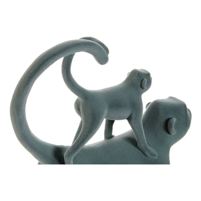 Decorative Figure DKD Home Decor Green Pink Tropical Monkeys 22,5 x 8 x 27,5 cm (2 Units) - Декорация и