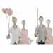 Decorative Figure DKD Home Decor Grey Pink 18 x 10 x 37 cm Pair (2 Units) - Декорация и Осветление<<<Дом