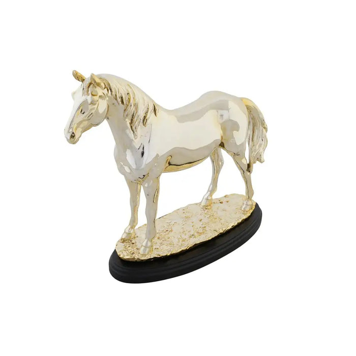 Decorative Figure DKD Home Decor Horse Black Golden Resin (30 x 11,5 x 26 cm) - Декорация и Осветление<<<Дом