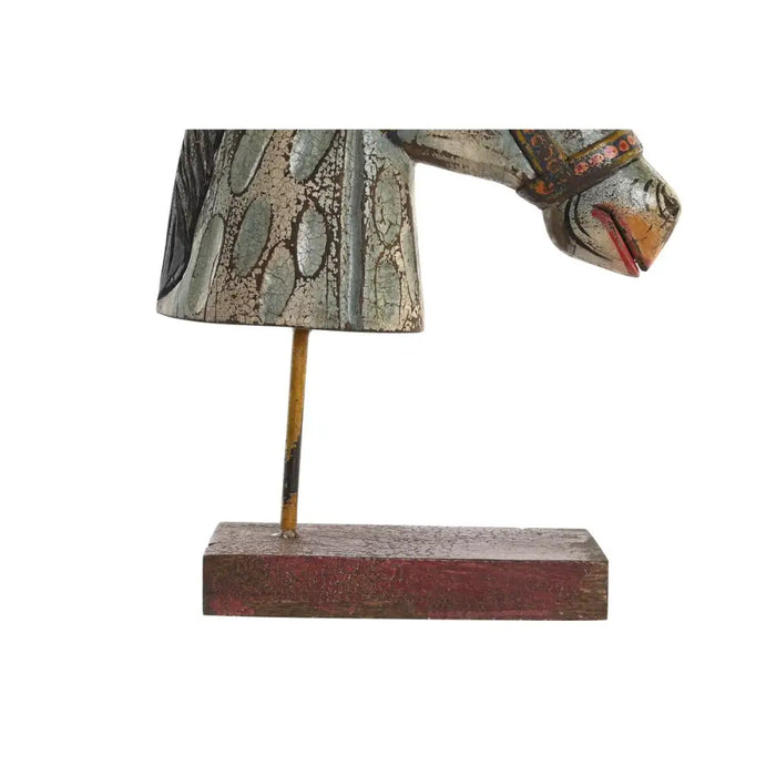 Decorative Figure DKD Home Decor Horse Iron Mango wood (24 x 12 x 35 cm) - Декорация и Осветление<<<Дом