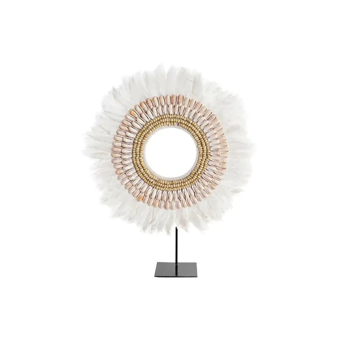 Decorative Figure DKD Home Decor Iron Feather (50 x 12,5 x 59 cm) - Декорация и Осветление<<<Дом