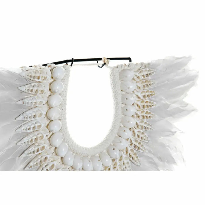 Decorative Figure DKD Home Decor Iron Feather Shells (42 x 9.5 x 44 cm) - Декорация и Осветление<<<Дом