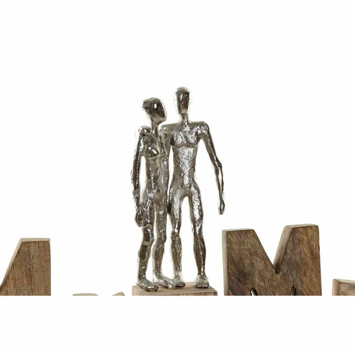 Decorative Figure DKD Home Decor Mr & Mrs Silver Aluminium (51 x 7,5 x 28 cm) - Декорация и Осветление<<<Дом