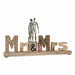Decorative Figure DKD Home Decor Mr & Mrs Silver Aluminium (51 x 7,5 x 28 cm) - Декорация и Осветление<<<Дом