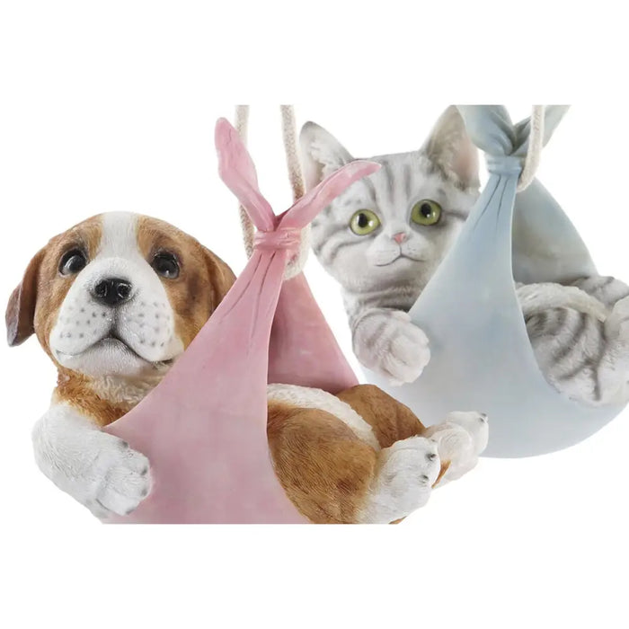 Decorative Figure DKD Home Decor Multicolour Dog 18 x 12,5 x 16 cm (4 Units) - Декорация и Осветление<<<Дом