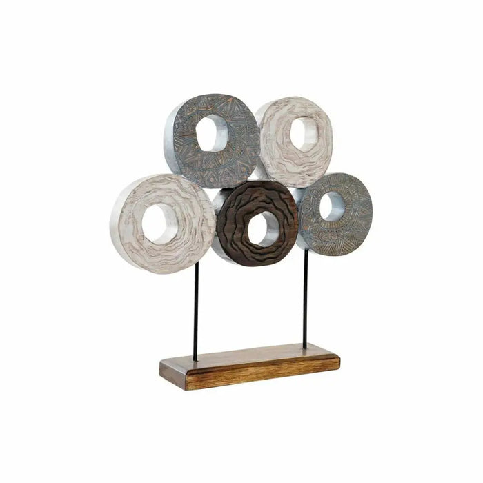 Decorative Figure DKD Home Decor Multicolour Iron Circles (49 x 10 x 47 cm) - Декорация и Осветление<<<Дом