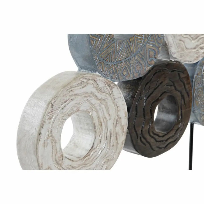 Decorative Figure DKD Home Decor Multicolour Iron Circles (49 x 10 x 47 cm) - Декорация и Осветление<<<Дом