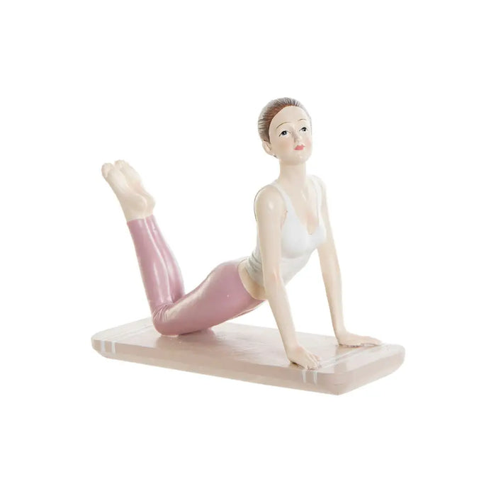 Decorative Figure DKD Home Decor Pink Yoga Scandi 16 x 6 x 13 cm - Декорация и Осветление<<<Дом