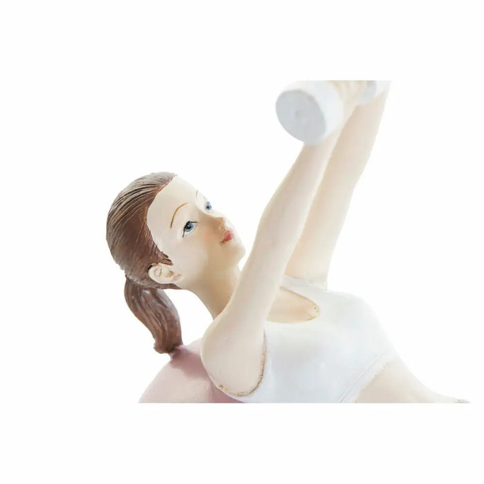 Decorative Figure DKD Home Decor Pink Yoga Scandi 18,5 x 8 x 17,5 cm - Декорация и Осветление<<<Дом