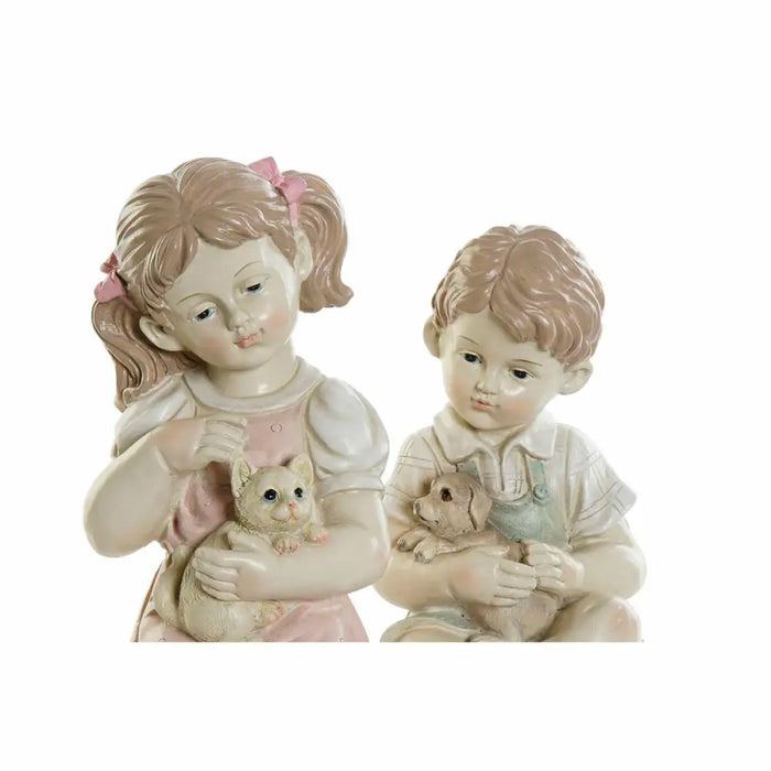 Decorative Figure DKD Home Decor Resin Children (14.5 x 16 x 26 cm) (2 pcs) - Декорация и Осветление<<<Дом