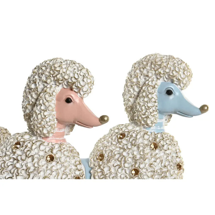 Decorative Figure DKD Home Decor Scandi 25 x 8 x 27,5 cm Blue Pink (2 Units) - Декорация и Осветление<<<Дом
