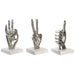 Decorative Figure DKD Home Decor Silver 10 x 10 x 20 cm (3 Units) - Декорация и Осветление<<<Дом