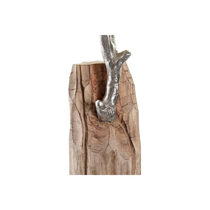Decorative Figure DKD Home Decor Trunk Silver Tree Brown Aluminium Colonial Mango wood (26 x 11 x 51 cm) - Декорация и