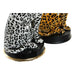 Decorative Figure DKD Home Decor White Black Orange Leopard Colonial 16 x 16 x 32 cm (2 Units) (2 Pieces) - Декорация и