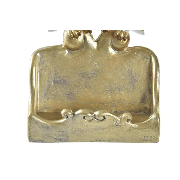 Decorative Figure DKD Home Decor White Golden Owls 10 x 8 x 7 cm - Декорация и Осветление<<<Дом