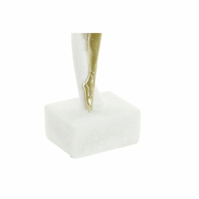 Decorative Figure DKD Home Decor White Golden Romantic Ballet Dancer 13,5 x 12,5 x 40 cm - Декорация и Осветление<<<Дом