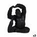 Decorative Figure Gift Decor Black Gorilla Yoga 15,2 x 31,5 x 26,5 cm (3 Units) - Декорация и Осветление<<<Дом