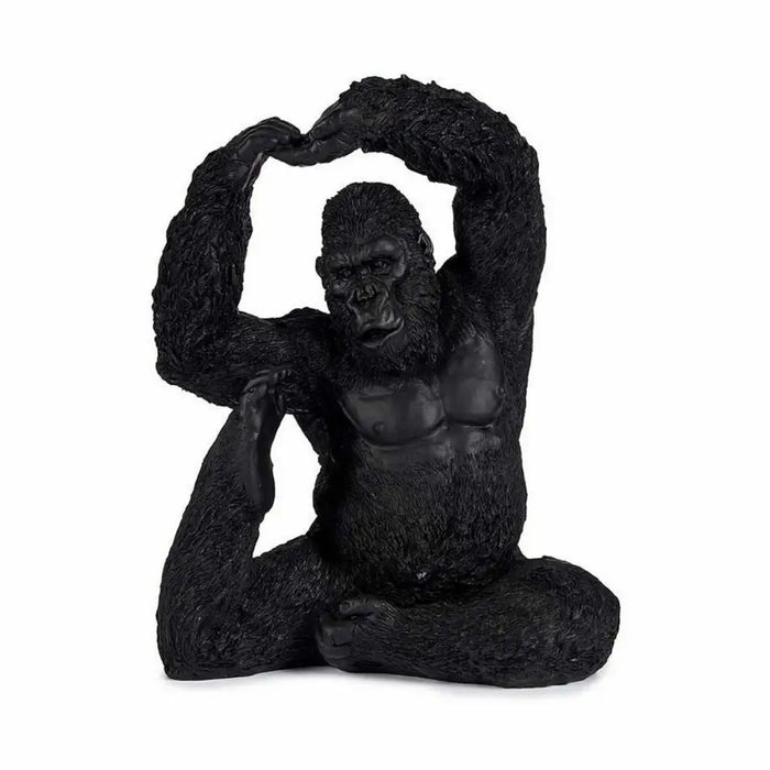 Decorative Figure Gift Decor Black Gorilla Yoga 15,2 x 31,5 x 26,5 cm (3 Units) - Декорация и Осветление<<<Дом
