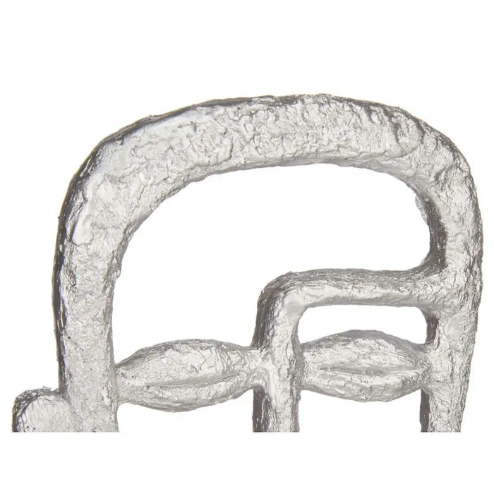 Decorative Figure Gift Decor Silver Face 19,5 x 38 x 10,5 cm (4 Units) - Декорация и Осветление<<<Дом