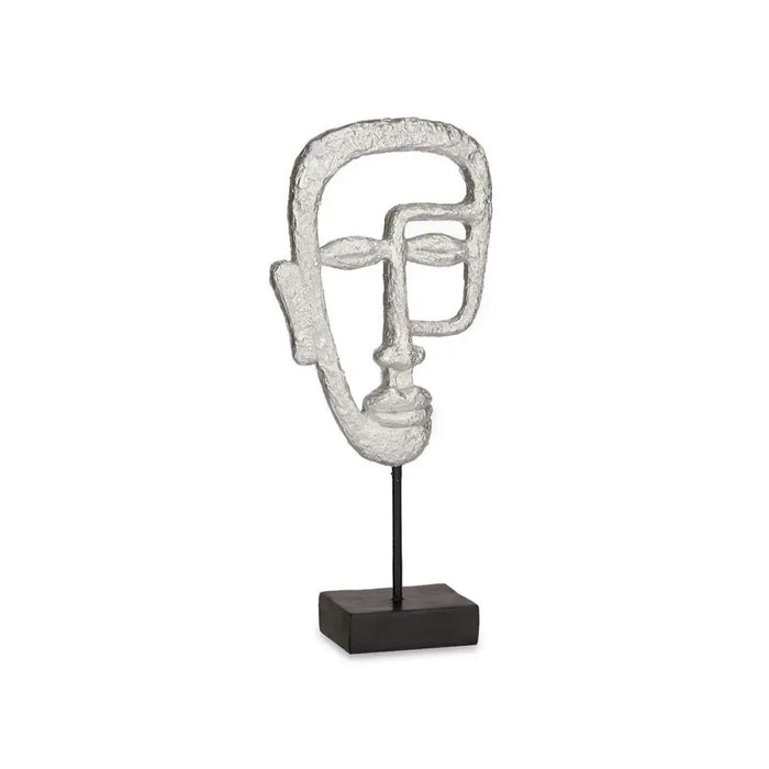 Decorative Figure Gift Decor Silver Face 19,5 x 38 x 10,5 cm (4 Units) - Декорация и Осветление<<<Дом