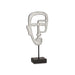 Decorative Figure Gift Decor Silver Face 19,5 x 38 x 10,5 cm (4 Units) - Декорация и Осветление<<<Дом
