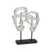 Decorative Figure Gift Decor Silver Face 27 x 32,5 x 10,5 cm (4 Units) - Декорация и Осветление<<<Дом