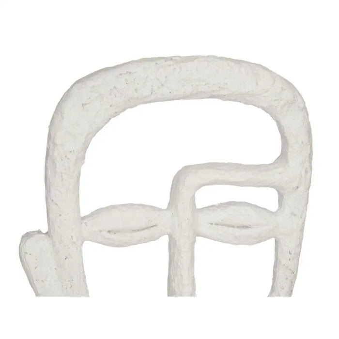 Decorative Figure Gift Decor White Face 19,5 x 38 x 10,5 cm (4 Units) - Декорация и Осветление<<<Дом