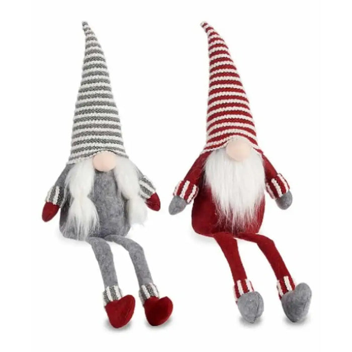 Decorative Figure Gnome Red Grey 25 x 36 x 30 cm - Декорация и Осветление<<<Дом Градина<<<BigBuy&&&Коледни